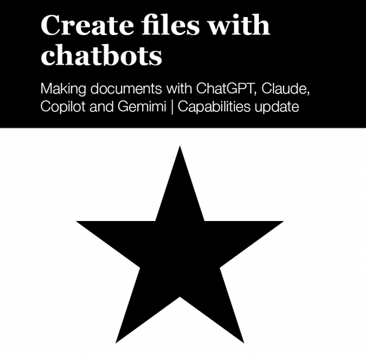 File creation with chatbots