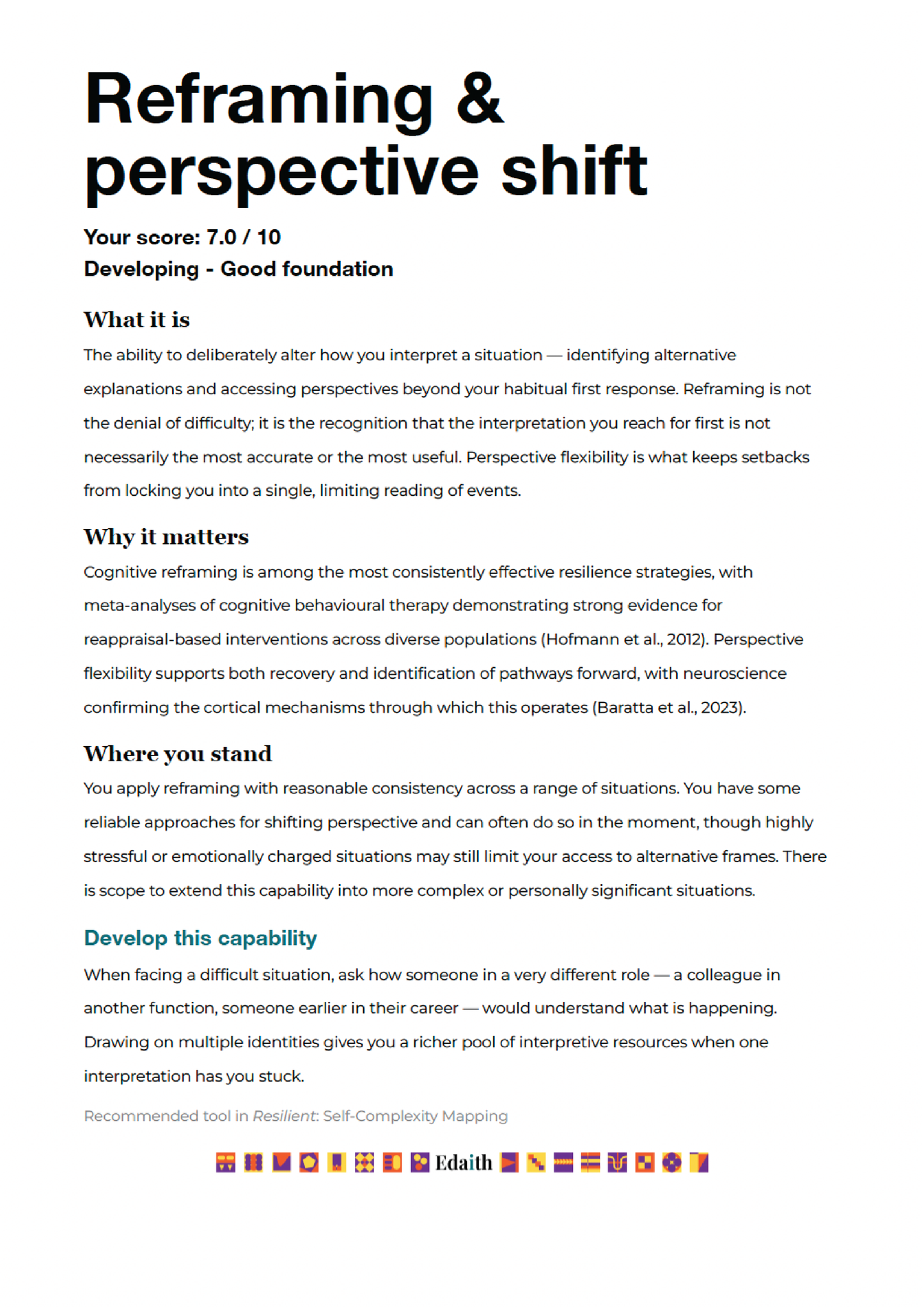Resilient Guide + Capability Profile Set