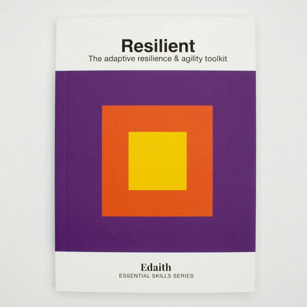 Book cover of 'Resilient' by Edaith with geometric design on a white background