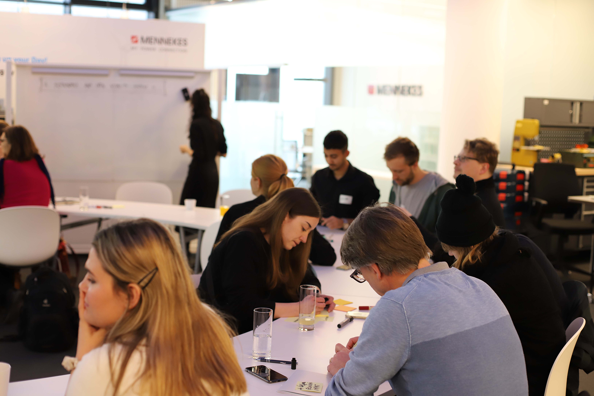 Group of people sitting at a table 