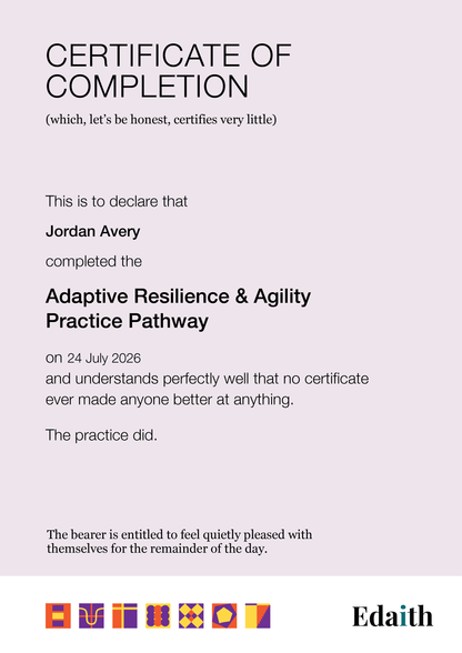 Adaptive Resilience & Agility Capability Profile