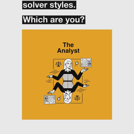 A 35-second walk through the Problem Solver Pathway: your style, the mapping, your results on a laptop or phone, the optional feedback round, your modules and tools, and the reports you keep
